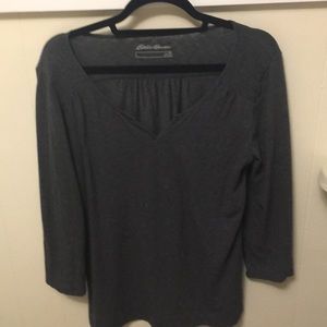 Gray long sleeve t shirt